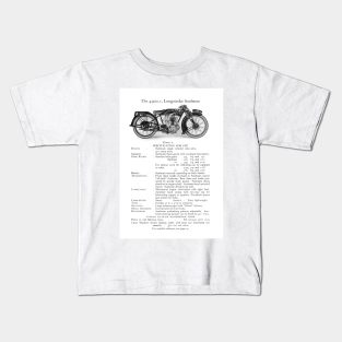 Sunbeam motorbike catalogue entry from 1927 Kids T-Shirt